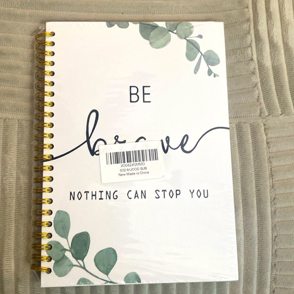 Inspirational Spiral Notebook,Office Accessories Notebook Journal, Be Brave - Picture 1 of 6